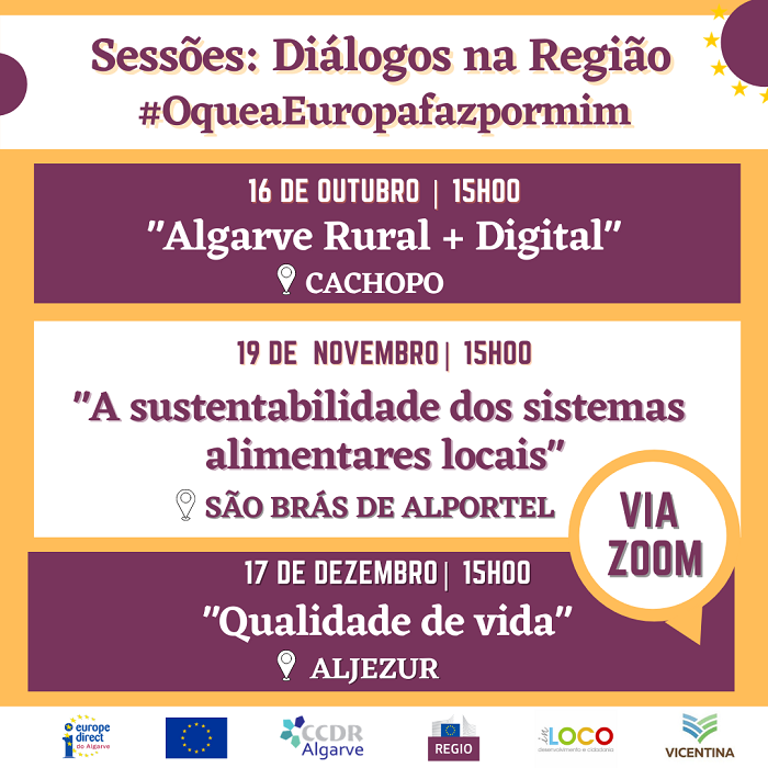 «Diálogos na Região: O que a Europa faz por mim», organizados pela In Loco e Europe Direct Algarve